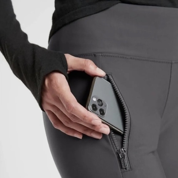 NWT Athleta Stellar Tight Pant Leggings Anthracite Grey Work Travel Size XS - Picture 4 of 13